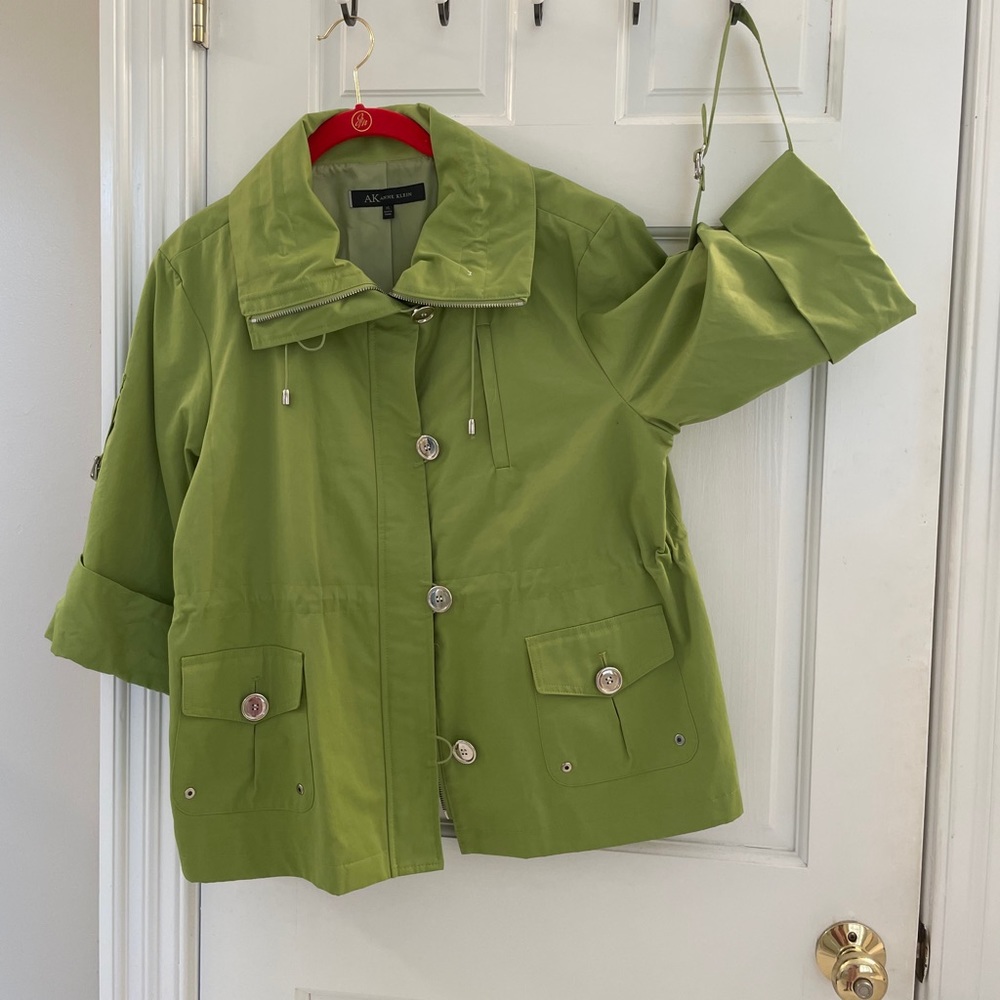 Like green light rain jacket